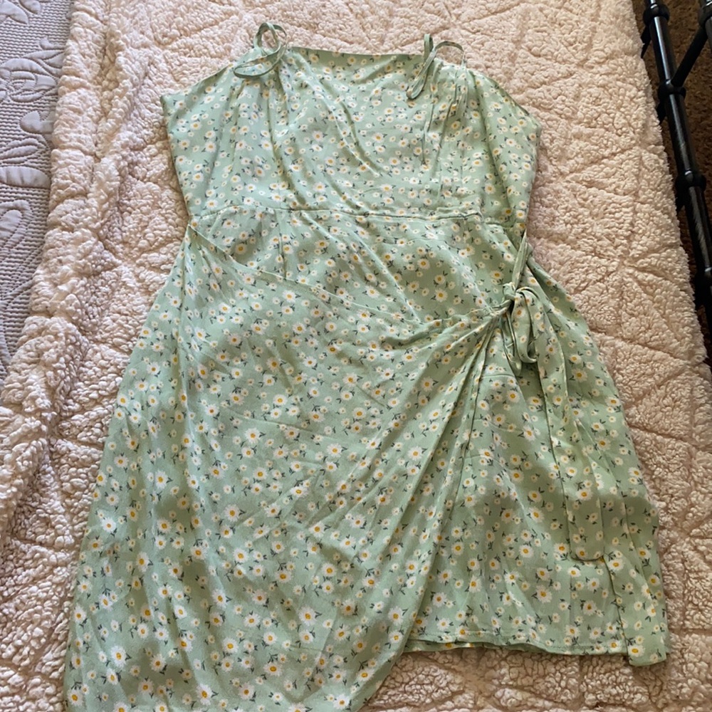 Floral mint dress